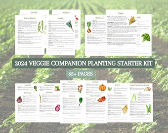 2024 Ultimate Vegetable Companion Planting Guide New Garden Guide Gardener Planner Companions for Organic Gardening Homesteading Records