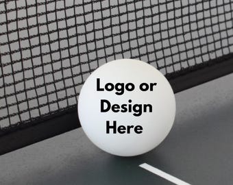 Custom Printed Ping Pong Balls, Personalized Beer Pong Balls, UV Printed Table Tennis Balls, Custom Logo Game Balls, Party Favor