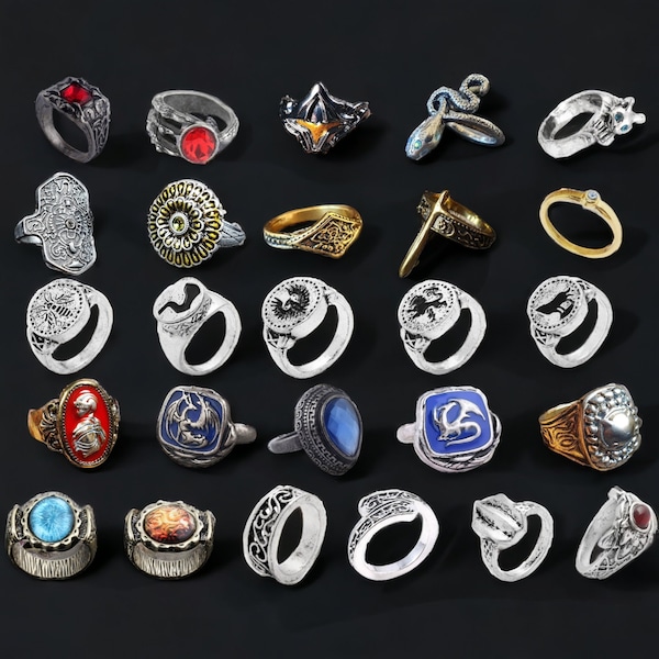 Dark Souls Rings / Dark Souls 3 Collectible Rings For Cosplay / Video Game Christmas Gift For Boyfrined