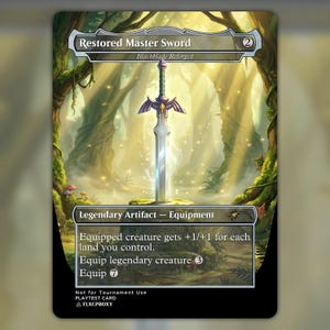 Blackblade Reforged MTG Proxy - Legend of Zelda Style Fanart