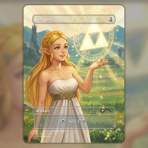Sol Ring MTG Proxy - Legend of Zelda Style Fanart