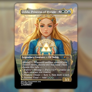 Galadriel, Light of Valinor MTG Proxy Legend of Zelda Commander