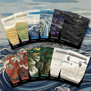 MTG Basic Lands Proxy Pack - Ukiyo-e Full Art Bundle