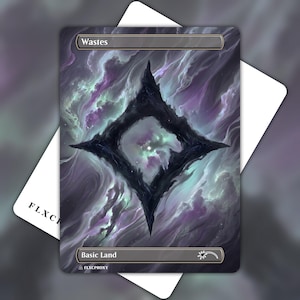 Wastes MTG Theros Nyx Celestial Style Proxy, Basic Land - Bulk Available