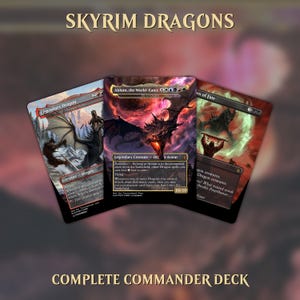The Ur-Dragon Proxy Skyrim Commander Deck Complete 100 Card & Tokens Ready to Play