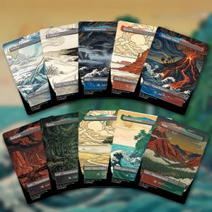 Dual Lands Complete Set Full Art Ukiyo-e Art Proxy Cards