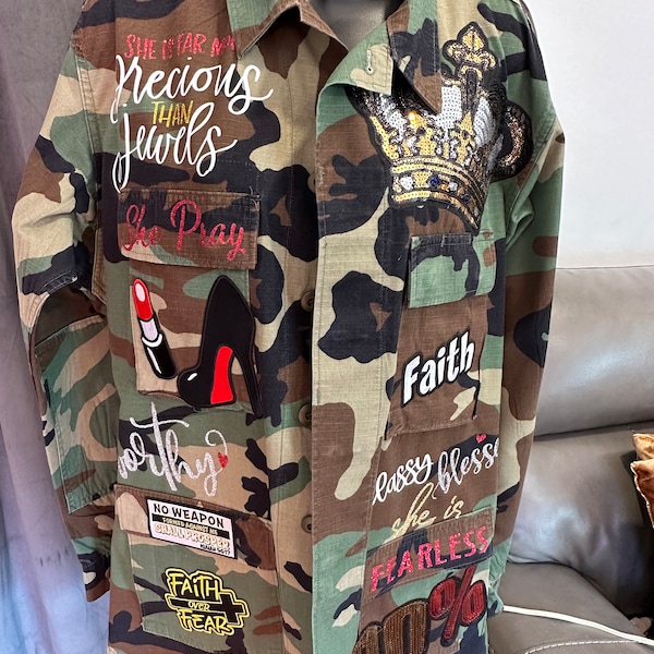 Camo Junk Jacket She Pray