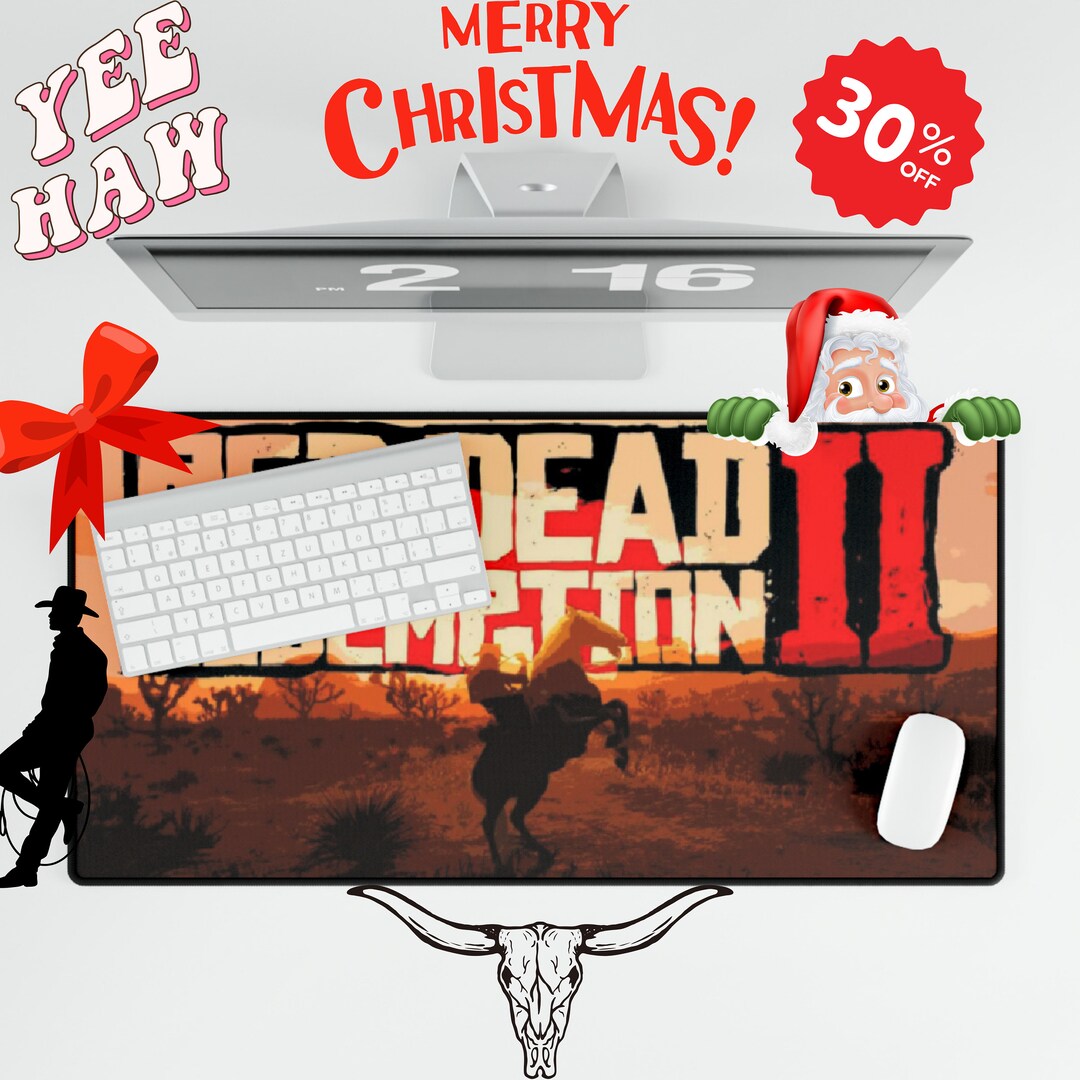 Red Dead Redemption 2 Gaming Mouse Pad Rdr2 Red Dead Etsy