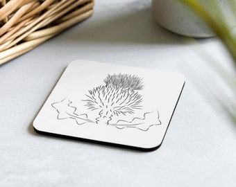 Untersetzer aus Korkboden | Distel | Schottland