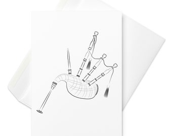 Greeting Card | Bagpipes | Music | Scotland