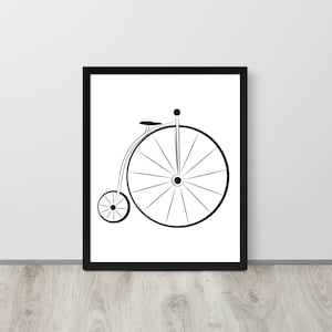 Digital Download | Penny-Farthing | Vintage Bike | Poster | PNG