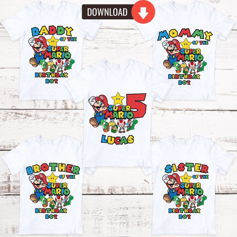Super Mario Printable - Etsy