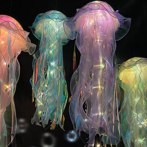 Jellyfish Lamp Portable Flower Lamp Girl Room Atmosphere - Etsy