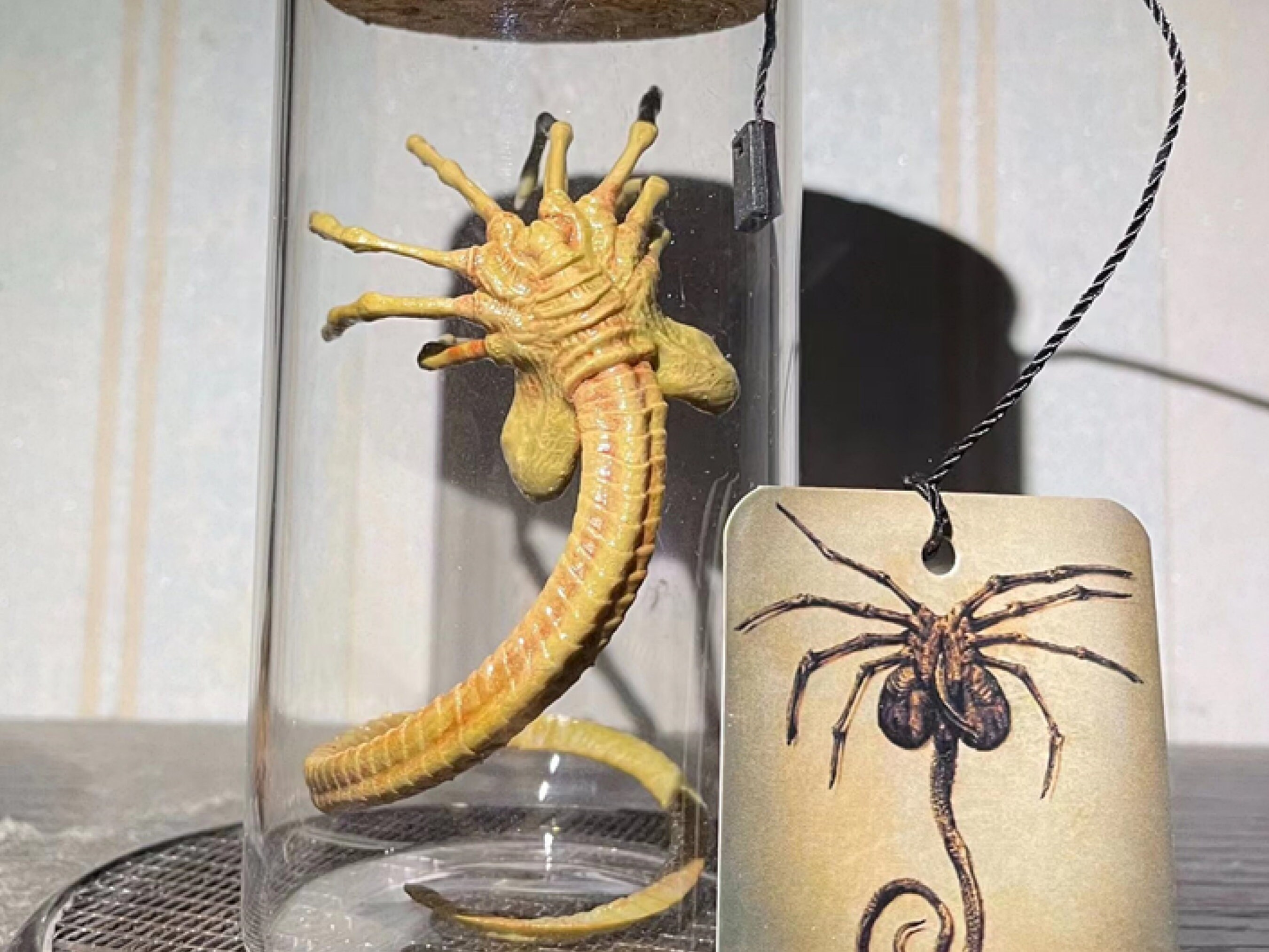 Alien Jar Xenomorph Specimen Facehugger Embryo Glass Jar Movie Prop Home Decor Desktop Crafts