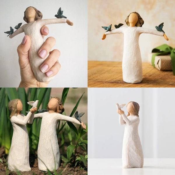 Bird and man Christmas wedding Bible Thanksgiving anniversary gift decorations family gift sculptures and decorations