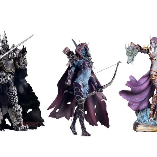 WOW De Lich King Demon Hunter Action Figure Arthas Sylvanas Windrunner Sylvan Boogschieten Koningin World Of Warcraft Dota Speelgoed Pop