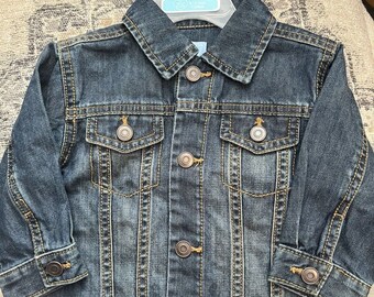 Baby boys jean jacket made with love by place denim jean jacket 9-12 months