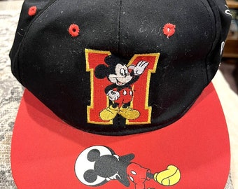 Vintage dibujó pearson disney mickey mouse bordado snapback sombrero gorra nueva york