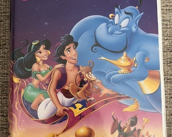 Aladdin (vhs, 1993) klassieke zwarte diamant editie zeldzame geweldige staat