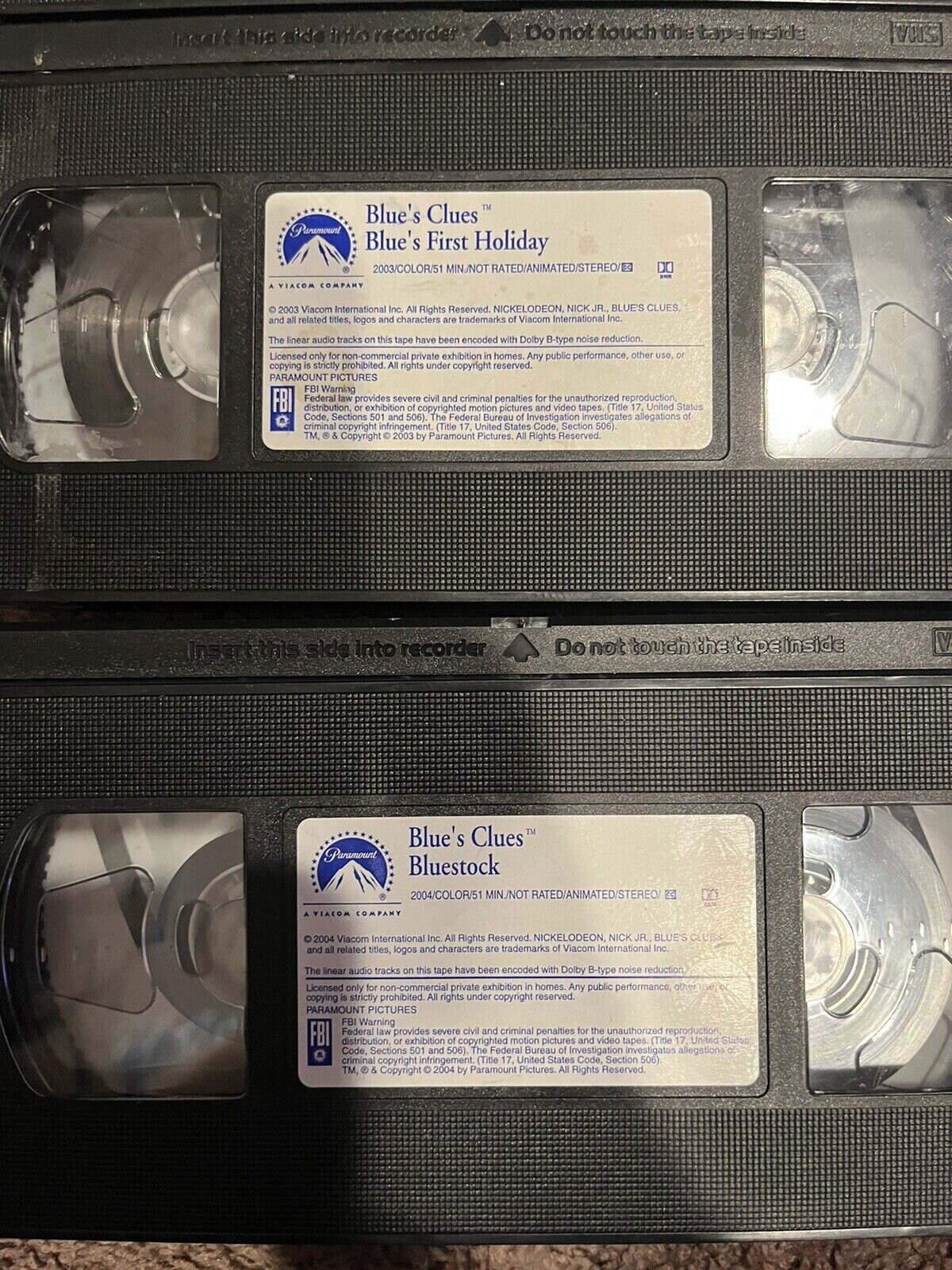 Lot of 15 Blues Clues Vhs Tapes Big Holiday Bluestock 100th Etsy