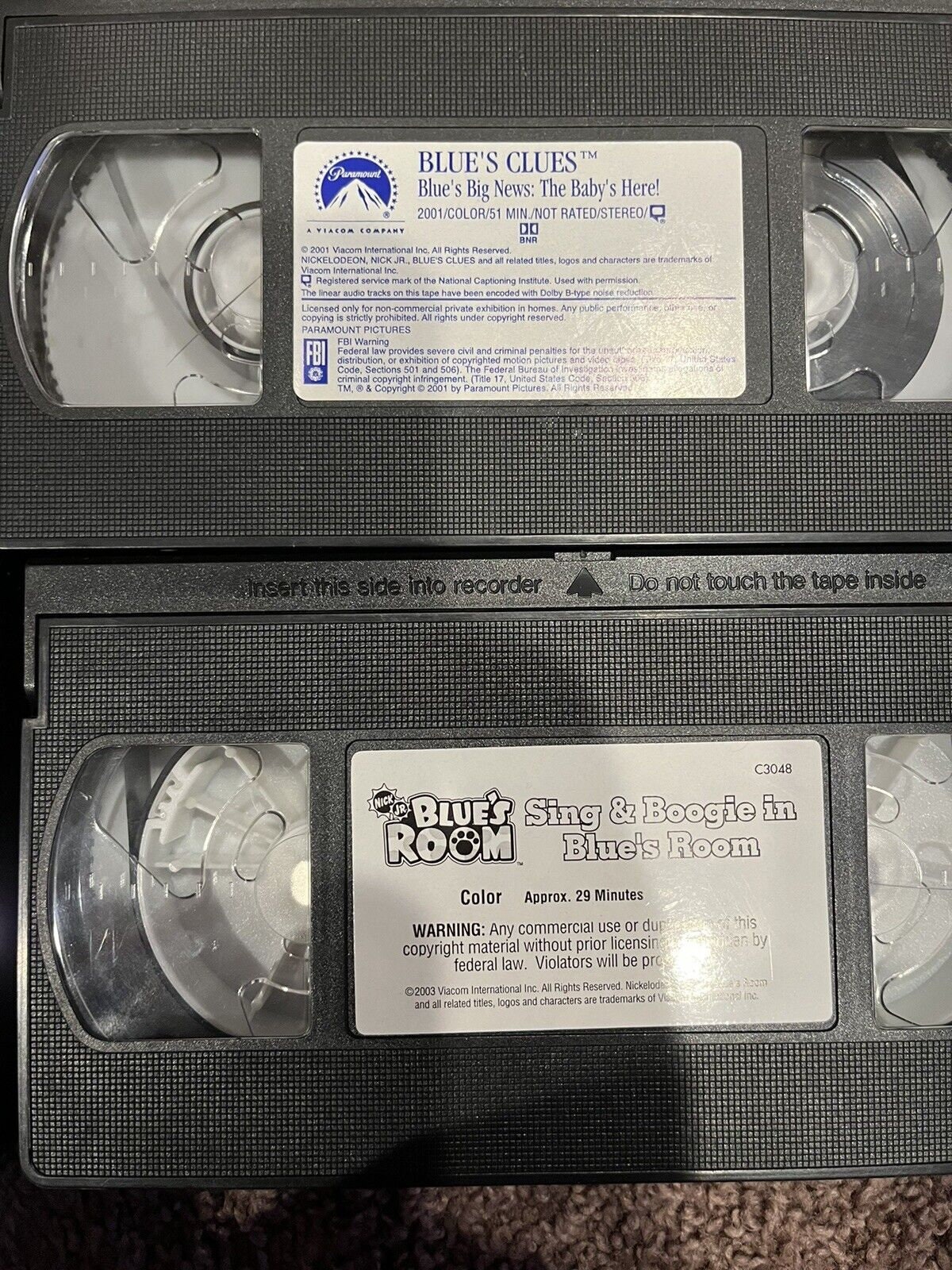 Lot of 15 Blues Clues Vhs Tapes Big Holiday Bluestock 100th Etsy