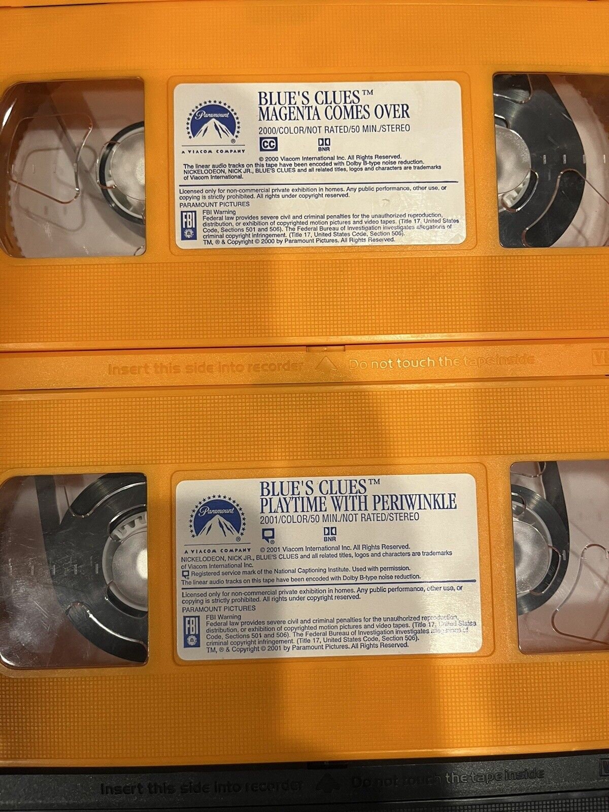 Deviantart'S Hidden Gem:  Vintage Blue'S Clues Vhs Tapes - fvn39qe
