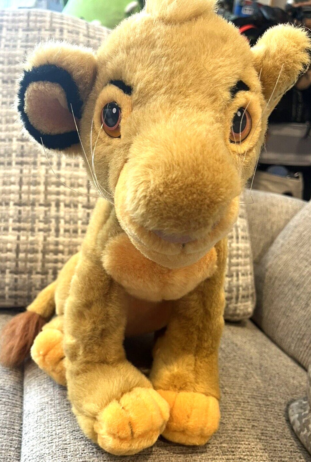 Vintage Simba Plush Cub Disney Store Lion King Young Stuffed Animal Toy