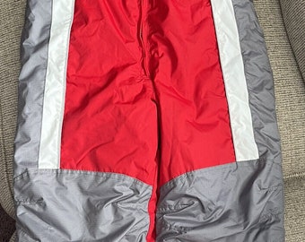 Zero xposure red gray white snow ski snowboard pants boysyouth large size 7