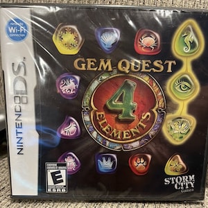Gem quest: 4 elements - nintendo ds  (nintendo ds) brand new never opened