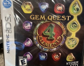 Gem quest: 4 elements - nintendo ds  (nintendo ds) brand new never opened