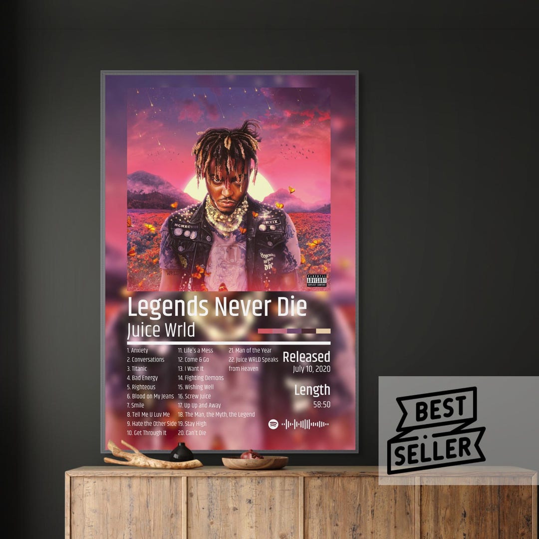 Legends Never Die Juice Wrld Album Cover Poster Legends Never Die Album ...