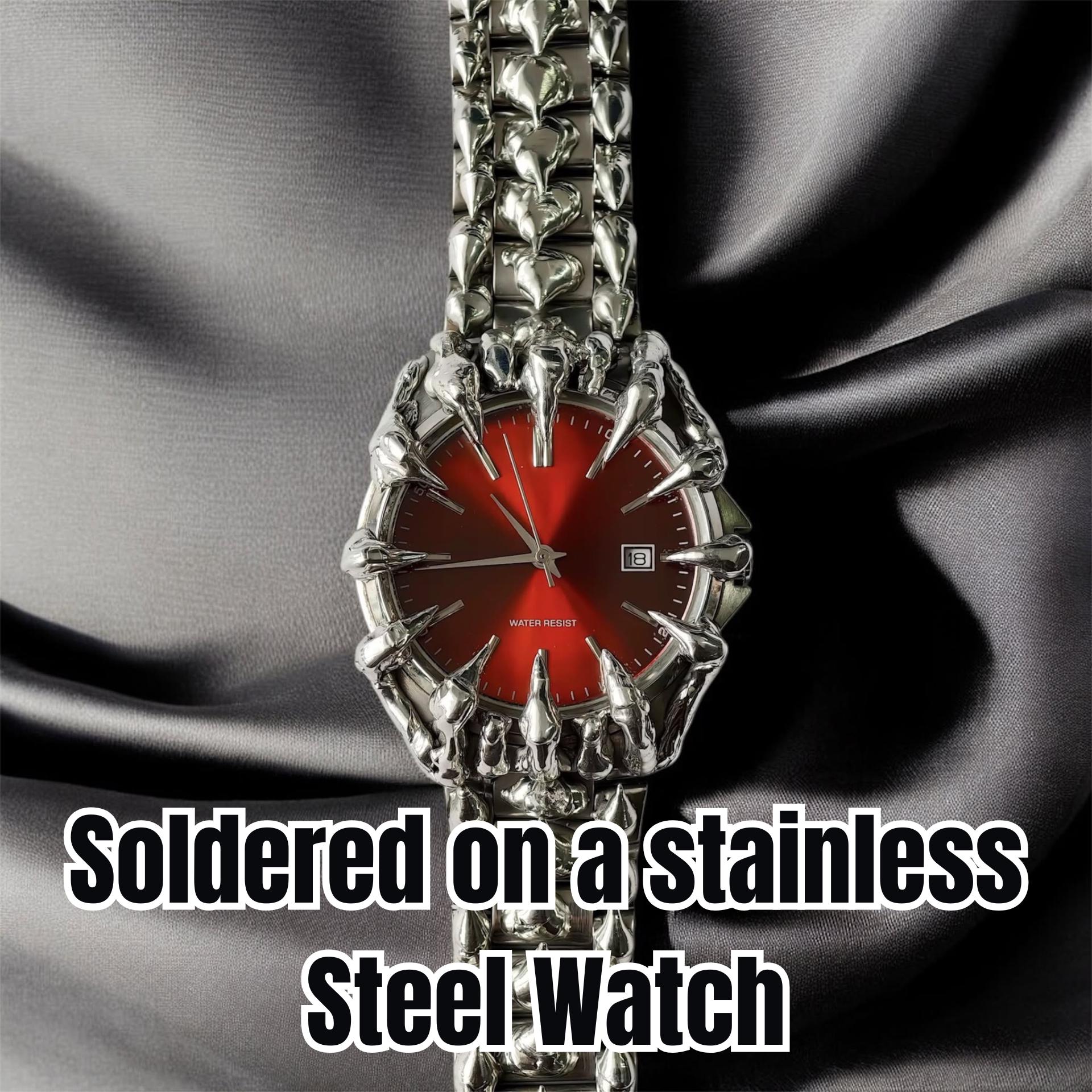 Opium Watch Stainless Steel Gothic Jewlery Opium Aesthetic