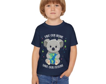 Earth day shirt kids  -cute koala shirts for kids - kids animal shirt - gift, boy, Girl - activist shirt day- Heavy Cotton™ Toddler shirt