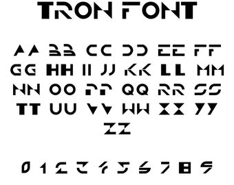 Tron Alphabet SVG, Maus Schriftart SVG, Buchstaben SVG, anpassbare Geschenk SVG, Vinyl geschnitten Datei,