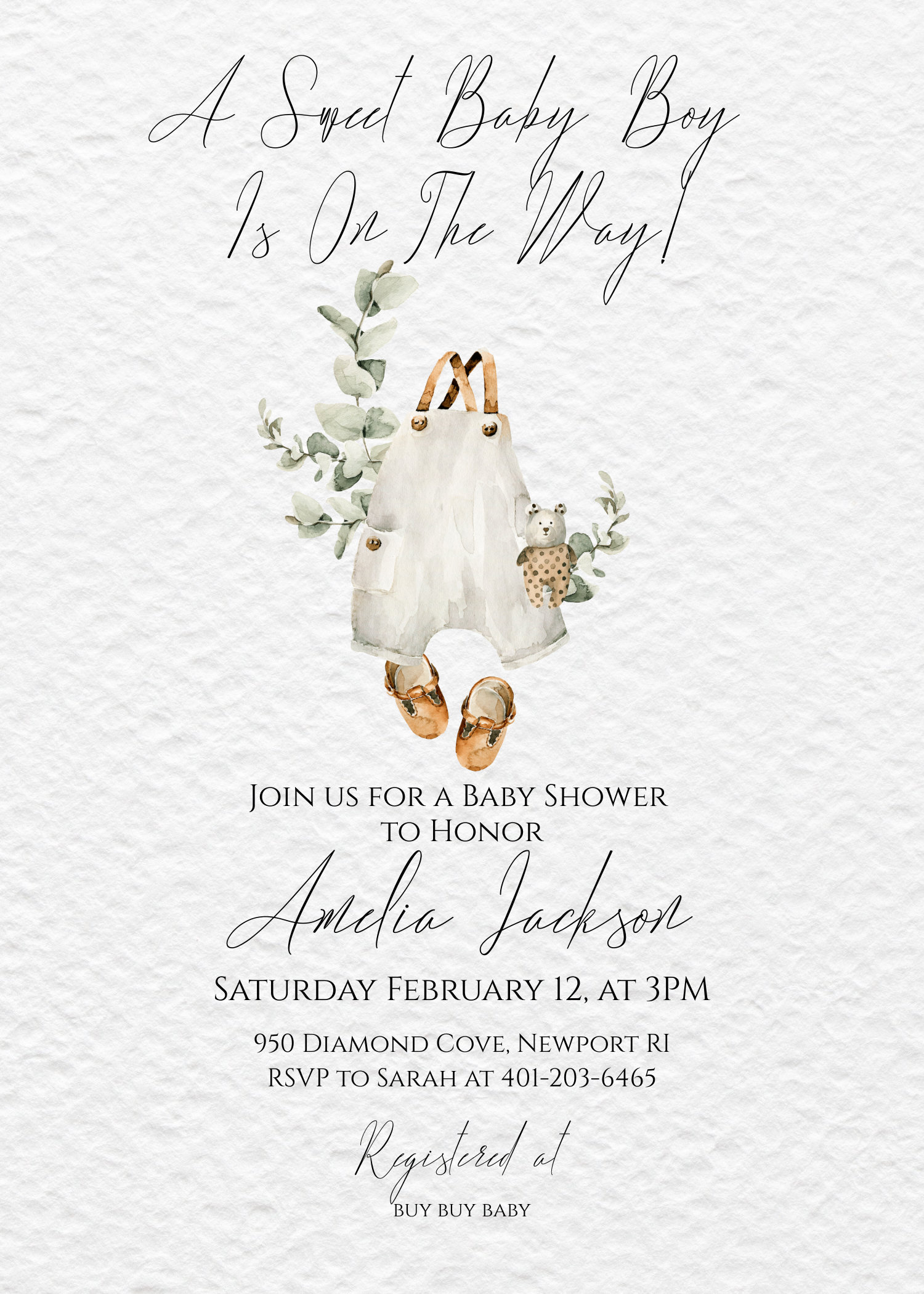Baby Shower Invitation, Boy/girl Neutral Baby Shower Invitation, Boho