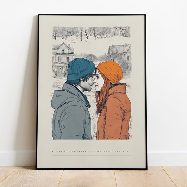 Eternal Sunshine of the Spotless Mind | Digital Art Drawing Poster Inspired by the Iconic Film