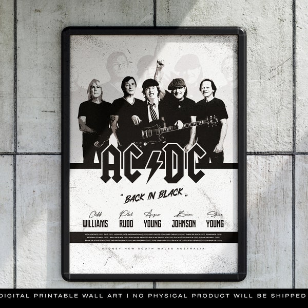 Ac Dc Poster - Etsy