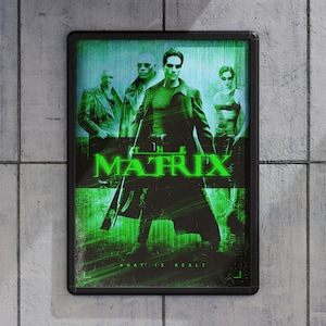 Matrix Movie Wall Art, Matrix Printable Poster, Movie Home Decor, Gift for Cinema Fans, Digital Wall Art, Matrix Print Ready