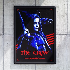 The Crow Movie Poster, The Crow Movie Wall Art Printable, Gift for Cinema Fan, Eric Draven, Brandon Lee Poster, The Crow Movie Gift
