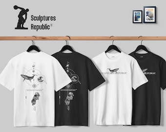 Camisetas con gráficos, camisetas con diseño geométrico, camisetas de La gran ola, camisetas de ballenas, espacio, arte japonés, camisetas de gran tamaño, camisetas de gimnasio, camisetas con estampado en la espalda
