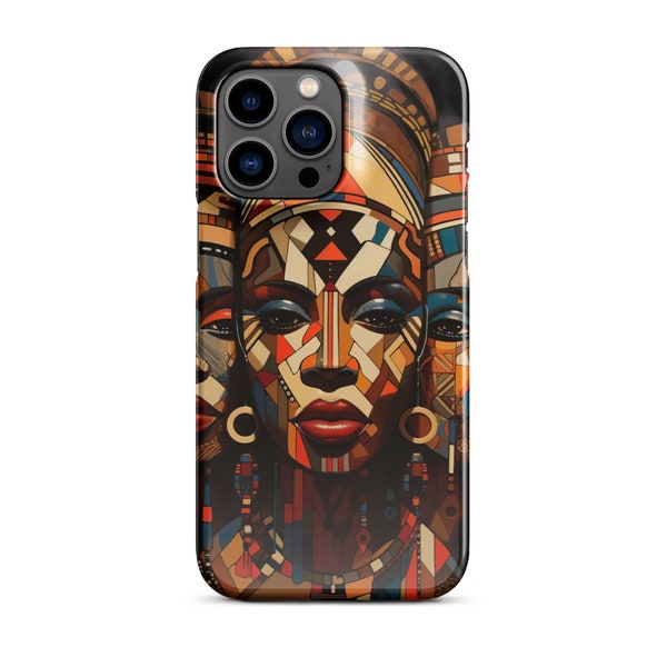 Funda de iPhone con Elegante Diseño de Tres Mujeres Africanas: Estilo y Cultura en un Solo Accesorio