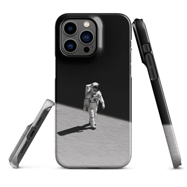 Funda de iPhone con Imagen de Astronauta en la Luna - Compatible con Todos los Modelos