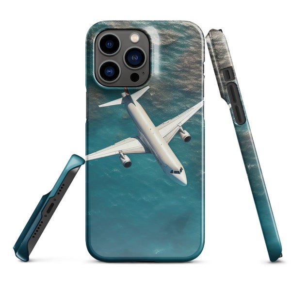 Funda de iPhone con Vista de Avión sobre el Mar Caribe