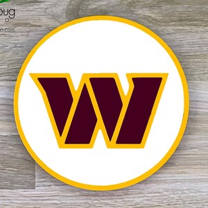Washington Commanders, W Coaster, NFL, Football Team, Washington DC, Gift, Christmas, Sports, Clubs, NFC East, Burgundy and Gold, D.C.