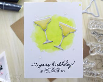 Tarjeta de cumpleaños divertida con Margaritas / ¡Es tu cumpleaños! Bebida del día si quieres / Tarjeta de felicitación de cumpleaños humorística