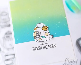 Tarjeta de felicitación "Vale la pena el desorden": Tarjeta de cumpleaños de un perro chef / Agradecimiento / Simplemente porque sí