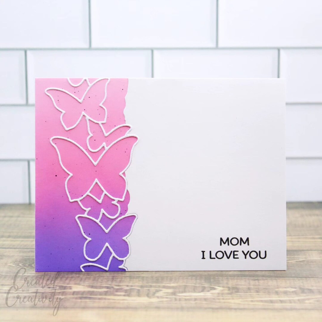 Mom I Love You Butterfly Greeting Card | Mother's Day | Birthday | Just ...