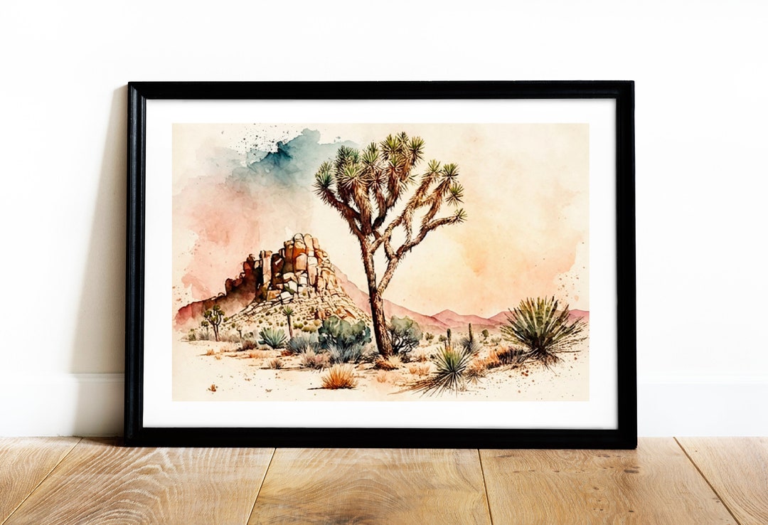 Joshua Tree National Park Art Print - Digital Download - Etsy
