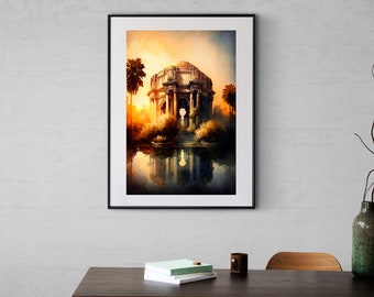 San Francisco Palace of Fine Arts Art Print - Digital Download