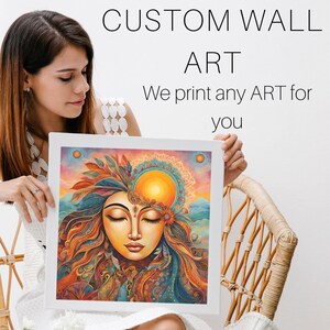 Benutzerdefinierte Wandkunst DRUCK JEDE KUNST Ölgemälde Druckleinwand Wandkunst Extragroße Wandkunst Gerahmter Druck Einzigartige Wandkunst